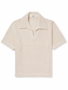 Séfr - Mate Open-Knit Cotton Polo Shirt - Neutrals