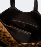 Saint Laurent Icare leopard-print calf hair shopper
