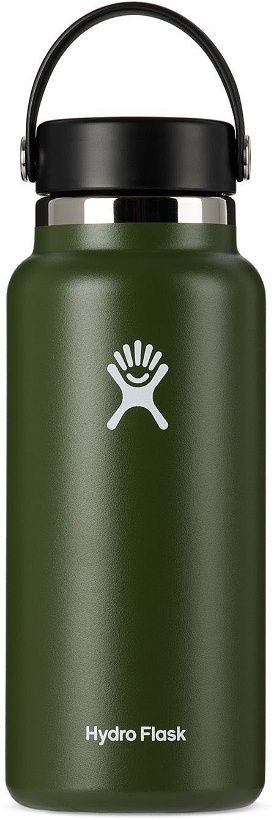 Photo: Hydro Flask Green Wide Mouth Bottle, 32 oz