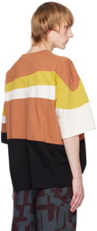 Dries Van Noten Orange Striped T-Shirt