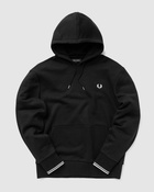 Fred Perry Tipped Hooded Sweatshirt Black - Mens - Hoodies