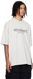 VETEMENTS Gray 'Limited Edition' T-Shirt