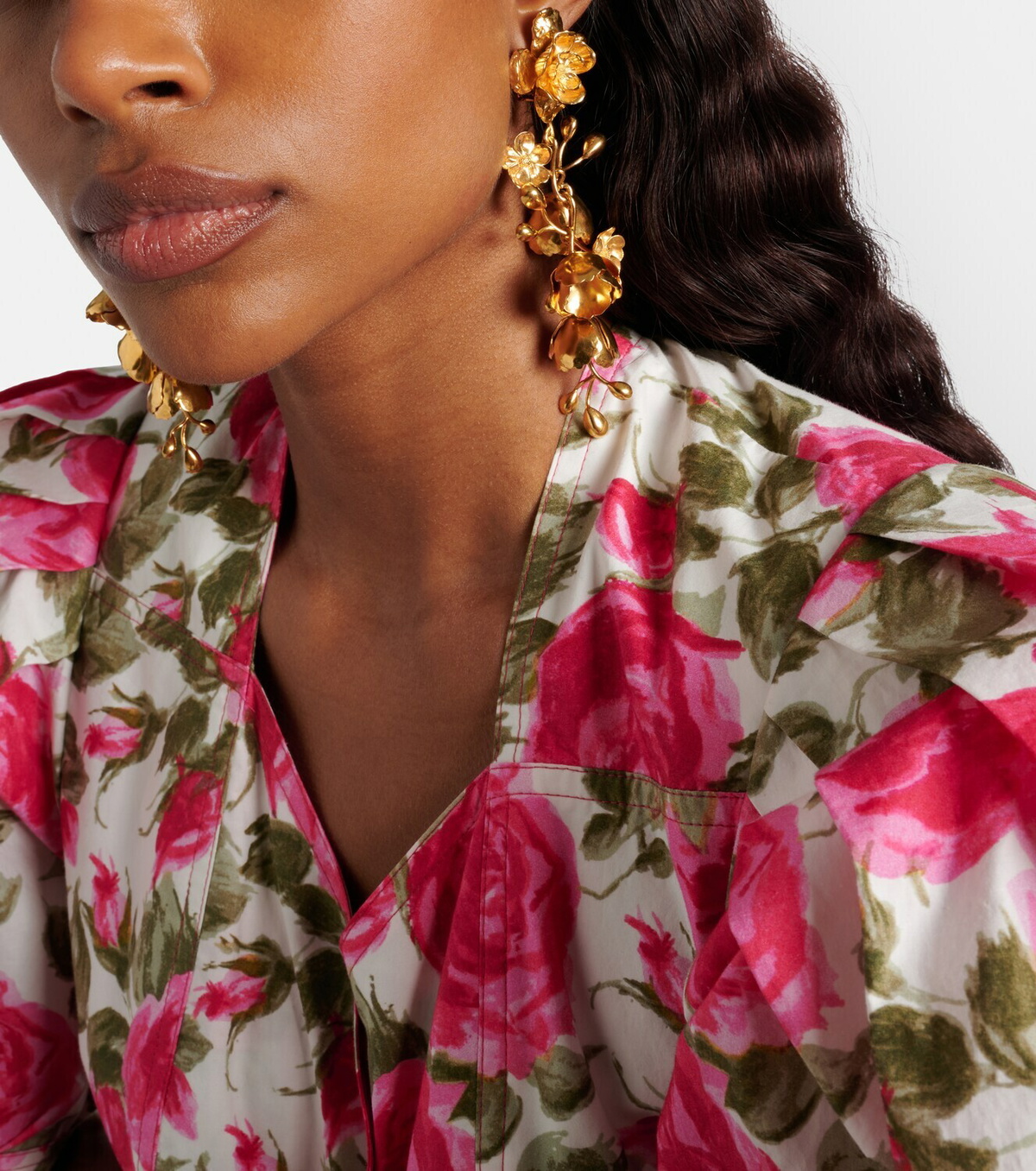 Chloé Chloé Bouquet floral drop earrings