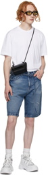 Acne Studios Blue Denim Belted Shorts