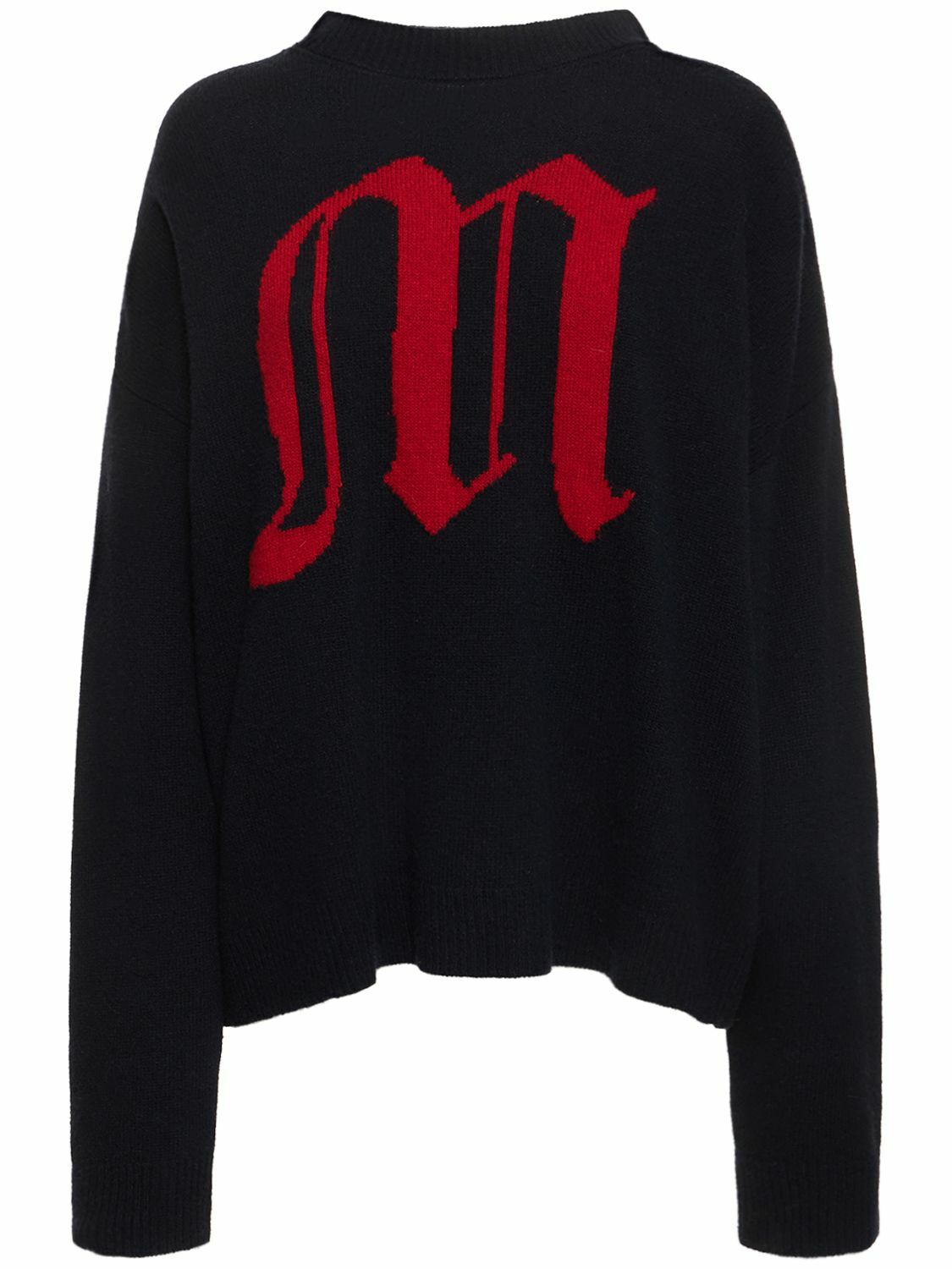 MSGM Navy Layered Sweater