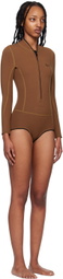 ABYSSE Brown Lotte One-Piece Wetsuit