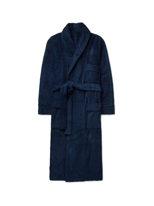 Photo: Anderson & Sheppard - Cotton-Terry Robe - Blue