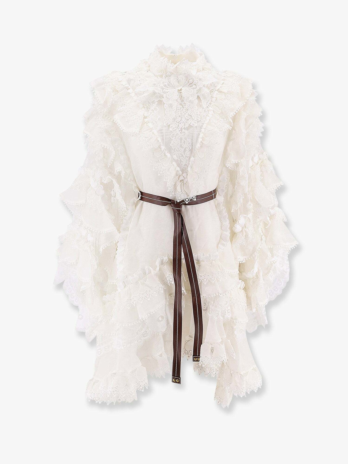 white dress with black hearts Vestido Midi Sweetest Heart Embellished - Blanco
