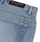 Balmain - Skinny-Fit Distressed Denim Jeans - Men - Blue