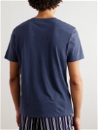 Frescobol Carioca - Lucio Cotton and Linen-Blend Jersey T-Shirt - Blue