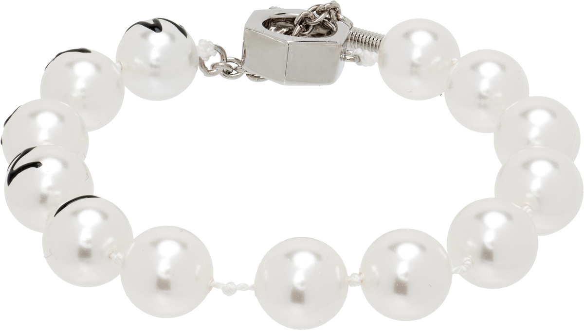 Marni Faux-Pearls & Metal Bracelet