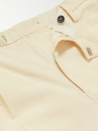 Barena - Masco Forte Straight-Leg Pleated Cotton Trousers - Neutrals