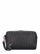 BALENCIAGA - Car Embossed Leather Toiletry Bag