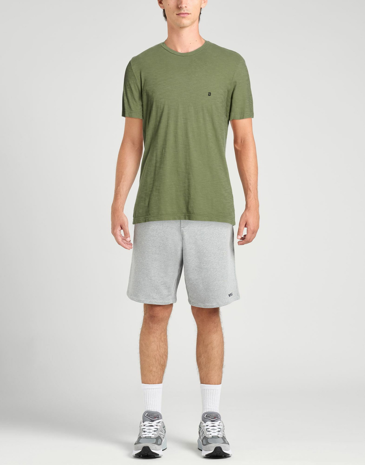 Dondup Mens T-shirt in Sage green