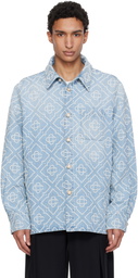 Casablanca Blue Pearl Denim Shirt