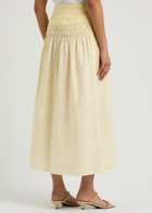 Faithfull The Brand Baia Cotton Maxi Skirt Yellow