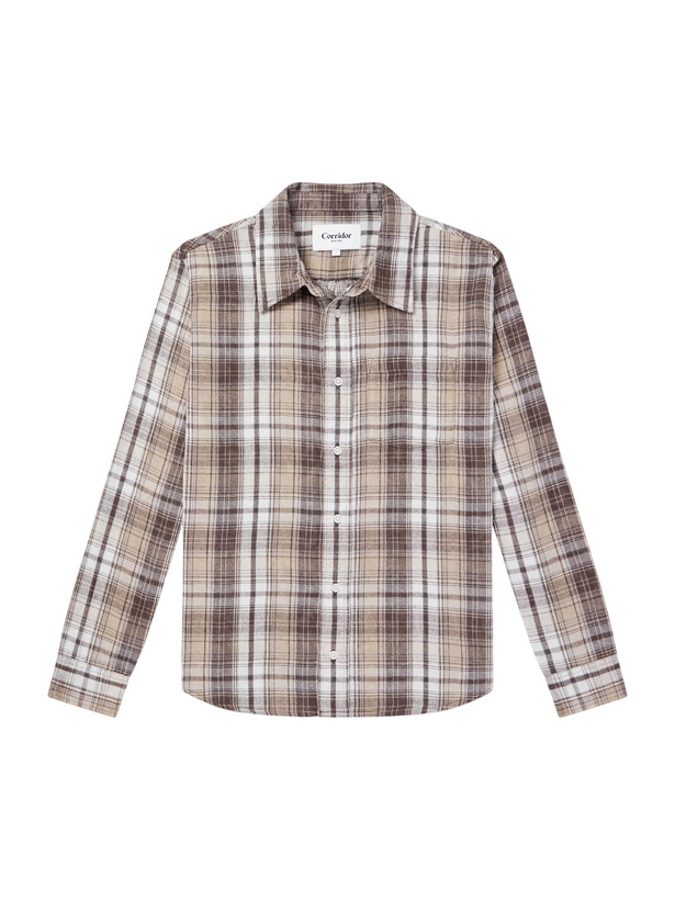 Photo: Corridor - Checked Flannel Shirt - Brown