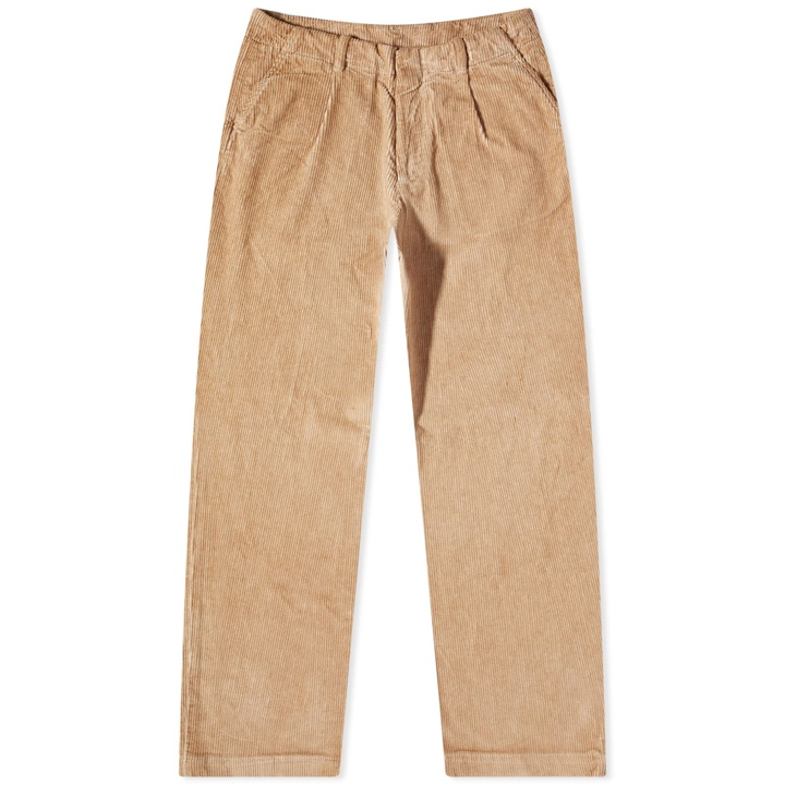 Photo: Our Legacy Men's Borrowed Cord Chino in Washed Oat Cotton Linen Cord