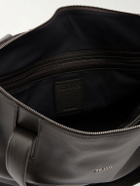 Zegna - Leather Weekend Bag - Brown