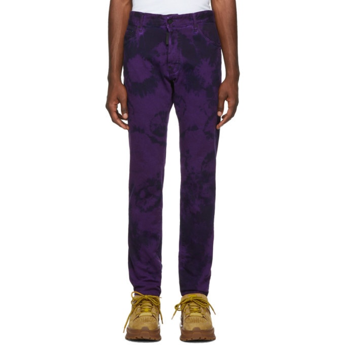 Photo: Dsquared2 Purple Tie-Dye Cool Guy Jeans