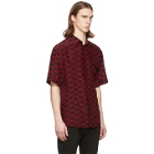 424 Red and Black Checkered Short Sleeve Shirt