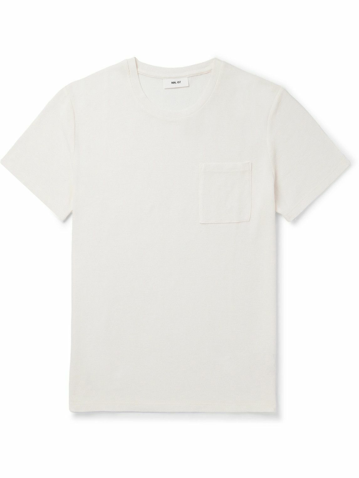 NN07 - Clive 3323 Waffle-Knit Cotton and TENCEL™ Modal-Blend T-Shirt ...