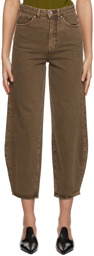 Totême Brown Barrel Jeans