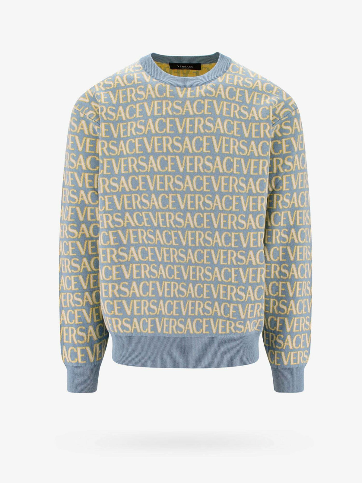 Versace Sweater Blue Mens Versace