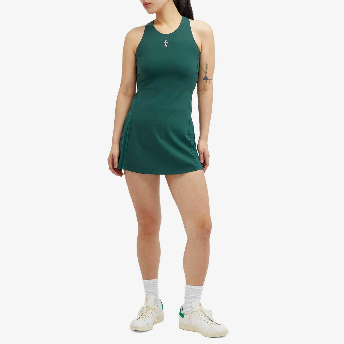 slim fit dress slacks Midtown Tennis Dress in Club Green