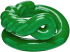 Bottega Veneta Green Ceramic Knot Ring