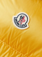 Moncler - Peuplier Logo-Appliquéd Quilted Shell and Ripstop Down Hooded Jacket - Yellow