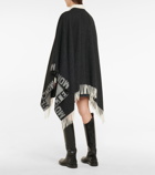 Moncler - Wool-blend blanket cape
