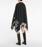 Moncler - Wool-blend blanket cape