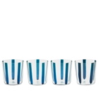 The Conran Shop Nova Stripe Tumbler 360ml - Set of 4 in Navy 