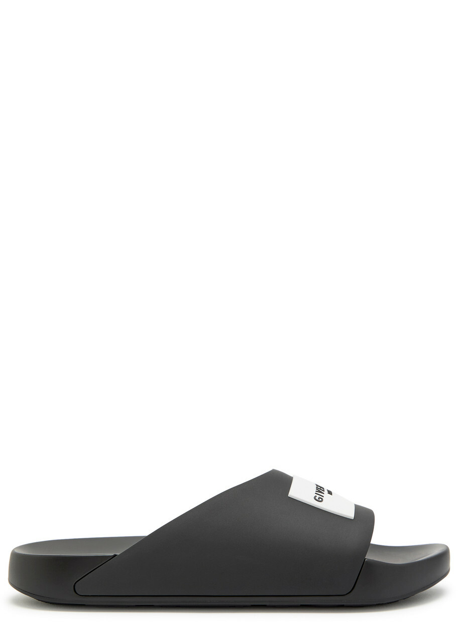 Givenchy - G Plage Leather and Logo-Jacquard Webbing Sandals