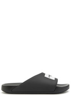 Givenchy Logo Rubber Sliders Black