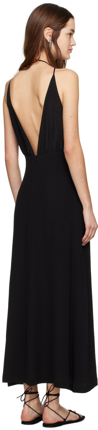 TOTEME Black Double Halter Maxi Dress Toteme TOTEME Black Double Halter Maxi Dress Toteme