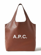 A.P.C. - Ninon Logo-Print Faux Leather Tote