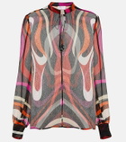 Pucci Printed chiffon blouse