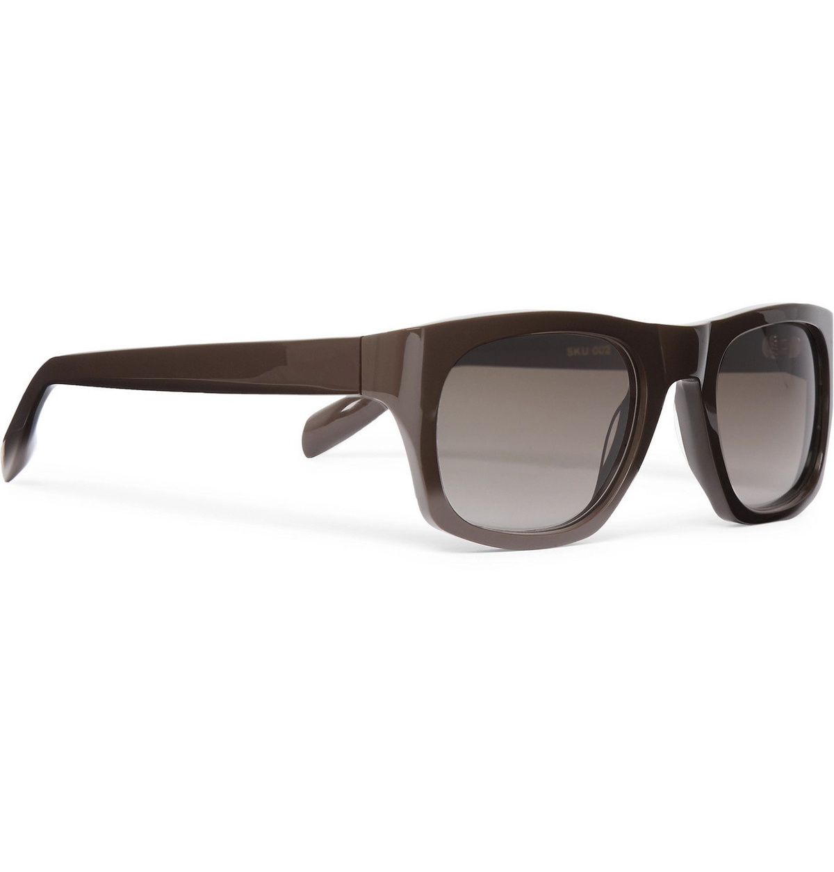 The Reference Library - Michael Square-Frame Acetate Sunglasses - Brown