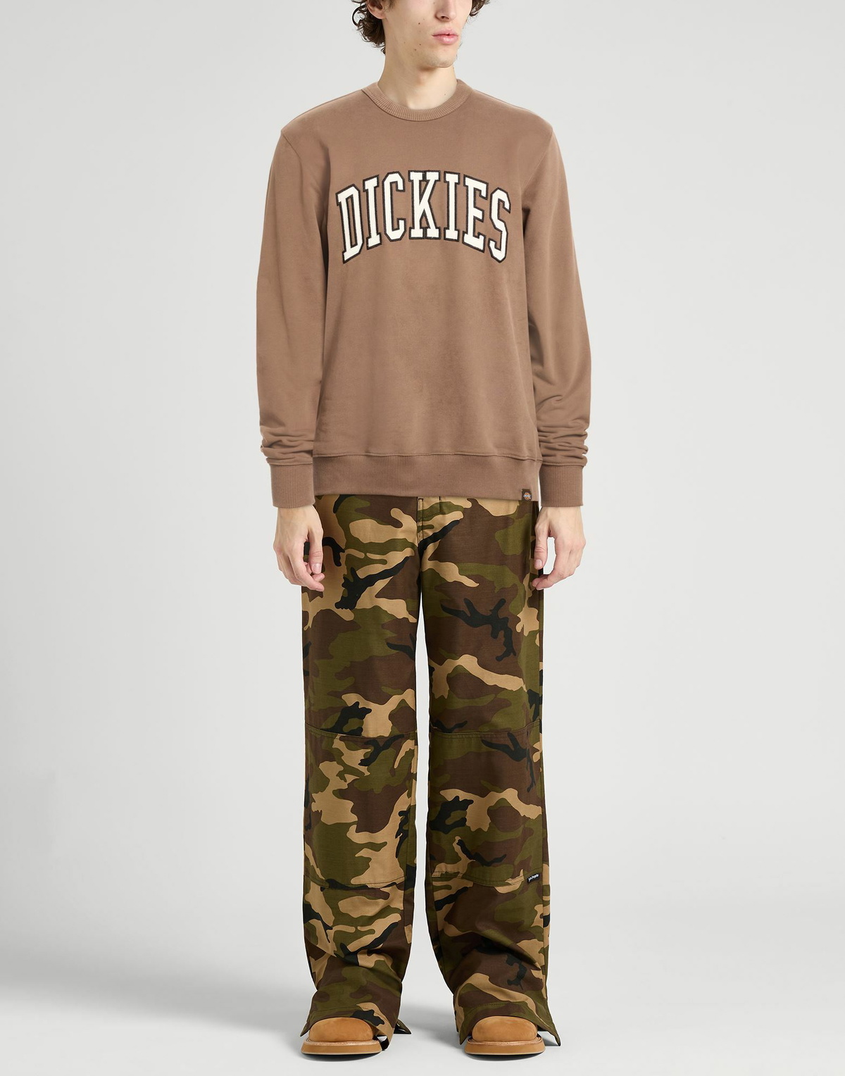 Dickies Mens Sweatshirt in Brown