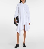 JW Anderson Deconstructed cotton poplin shirt dress