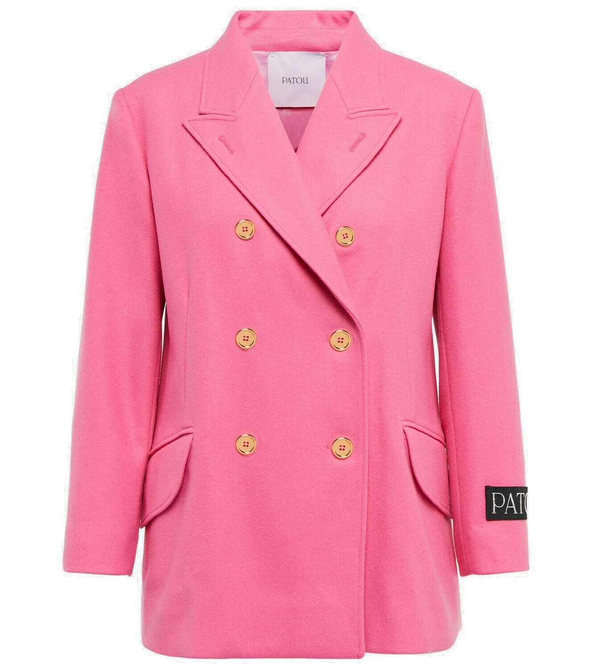 PATOU Wool Cashmere Flannel Blazer