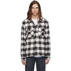 Naked and Famous Denim Black and White Slubby Check Work Shirt