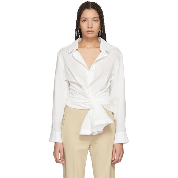 Jacquemus White La Chemise Olhao Blouse Jacquemus