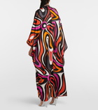 Pucci Embellished printed silk-blend kaftan