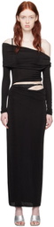 Anna October Black Carolina Maxi Dress