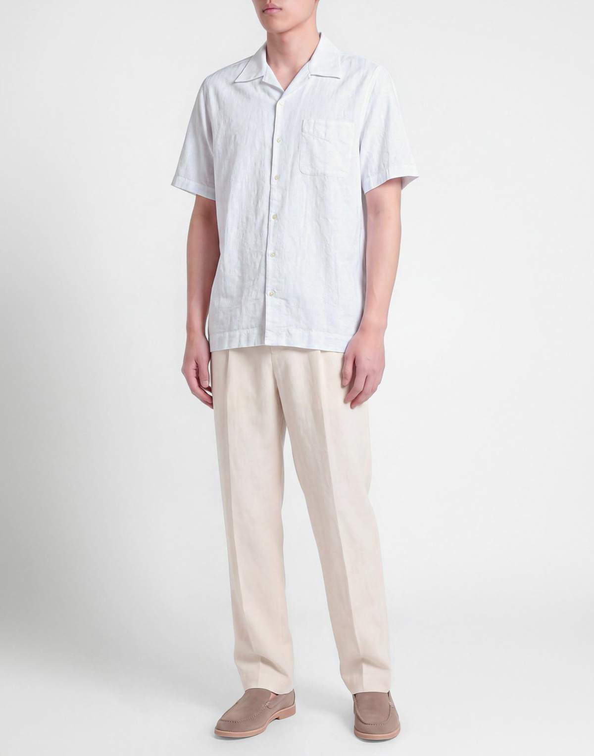 Massimo Alba Mens Shirt in White