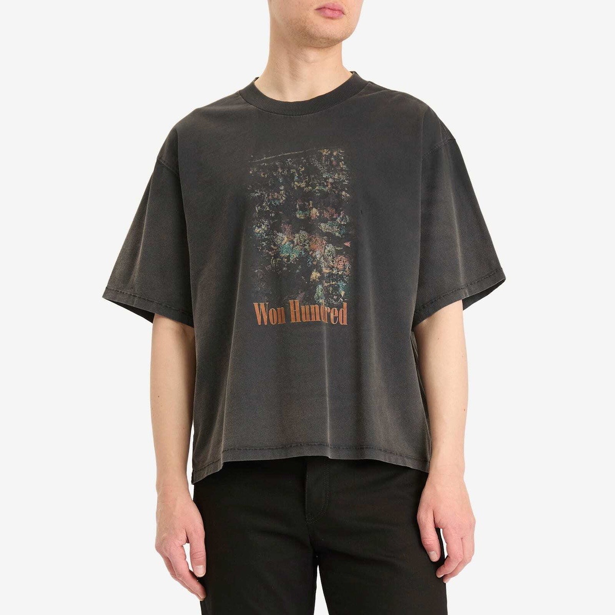 Won Hundred Men's Houston Casino T-Shirt in Washed Black