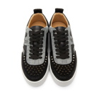 Christian Louboutin Black and Grey Happyrui Sneakers